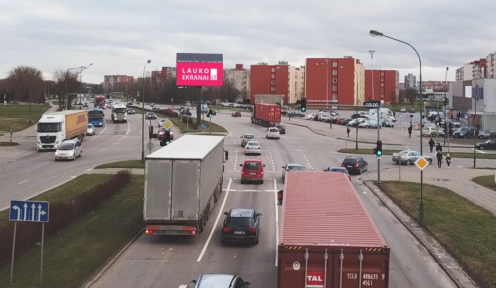 Outdoor LED screen „ŠILUTĖ STR. ROAD“ in Klaipeda